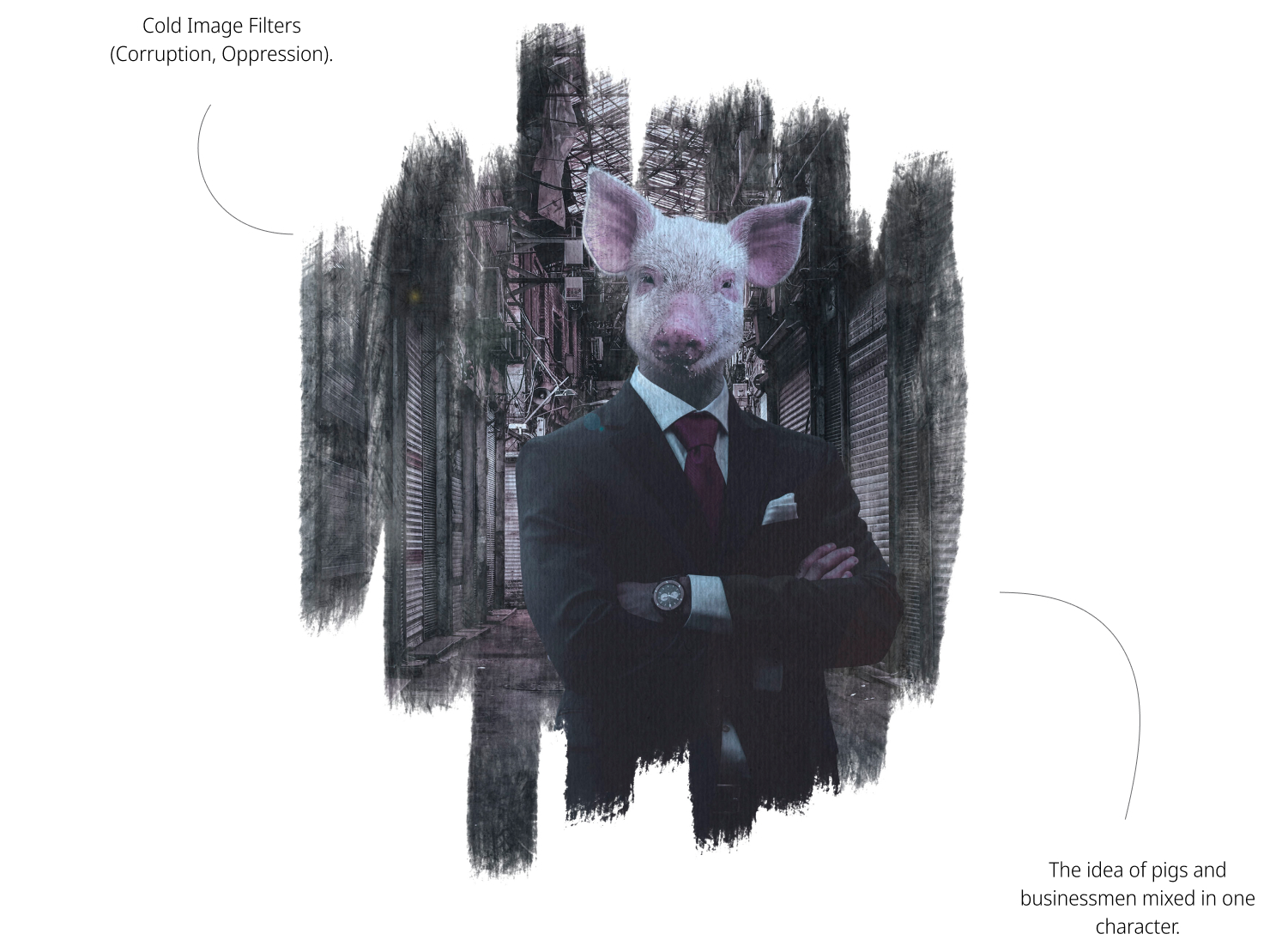 Pink Floyd Pig Poster Notes